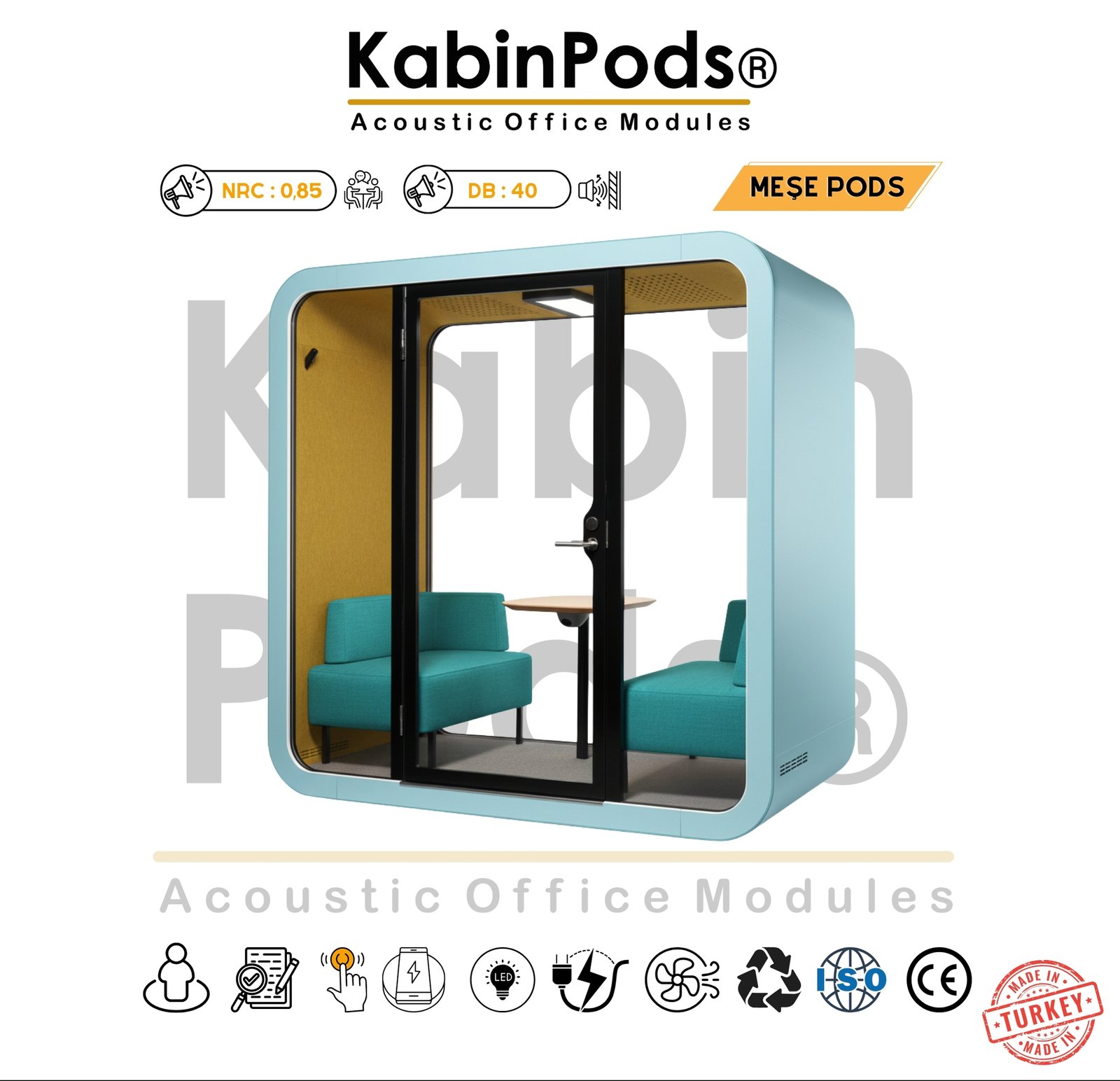 Akustik Ofis Kabini