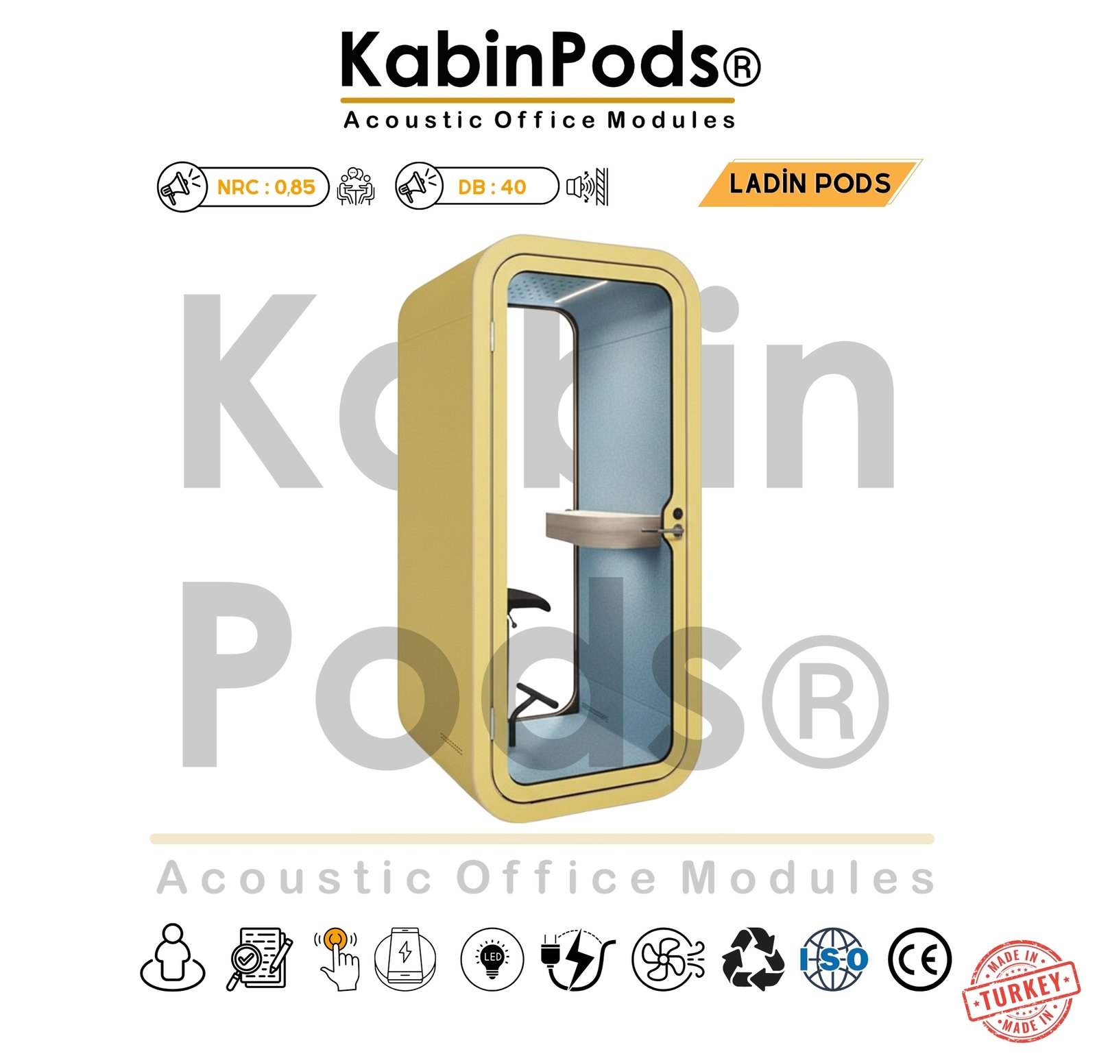 Akustik Ses Yalıtımlı Kabin